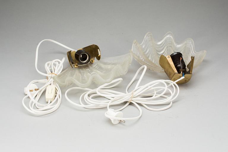 VÄGGLAMPETTER, 1 par. ASEA SKANDIA, 1900-talets mitt.