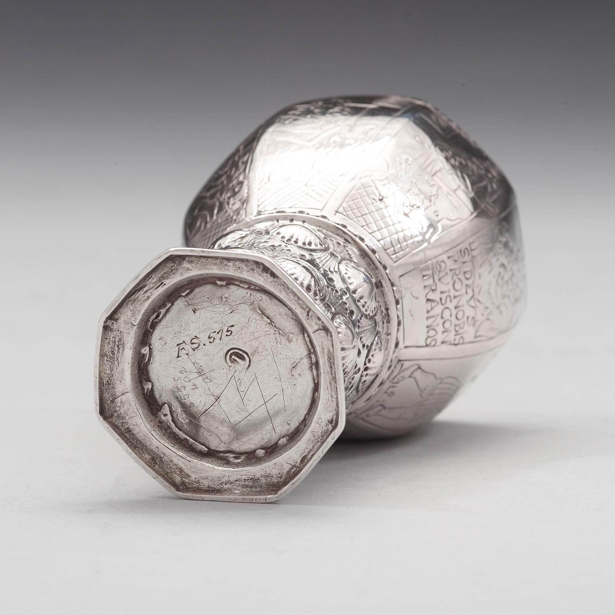 Oluf Jörgensen, remmare, silver, (verksam i Bergen 1650-1700).