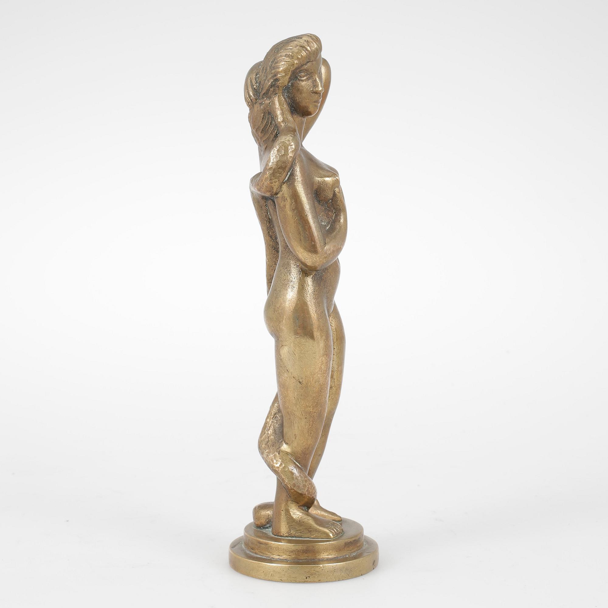 SKULPTUR, mässing, osignerad, 1900-tal.