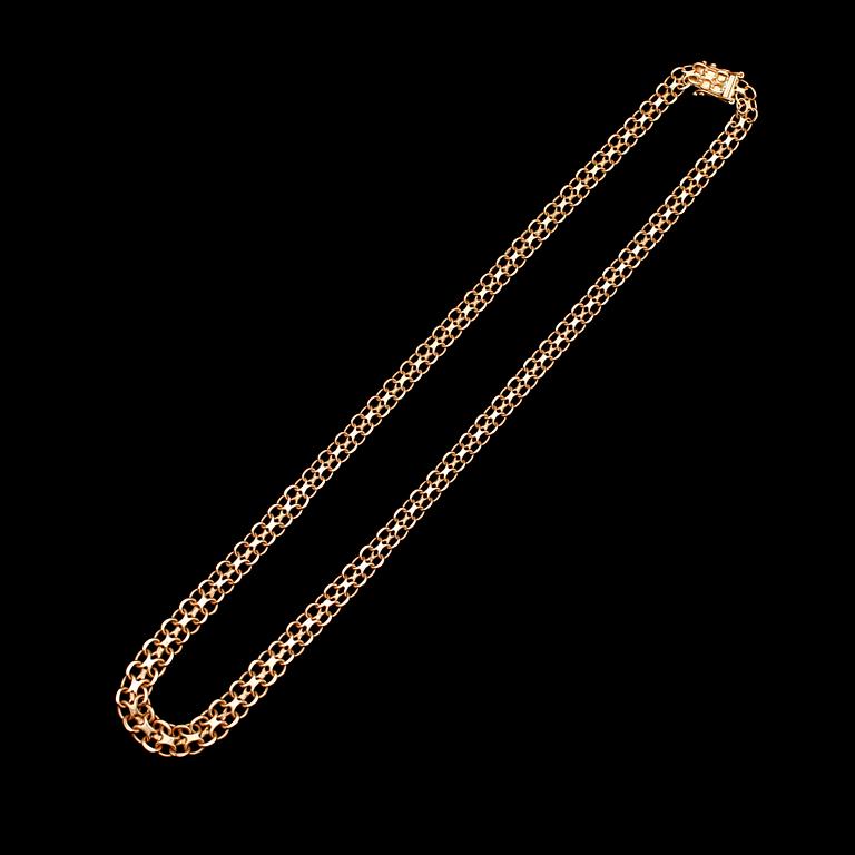 HALSBAND, 18 k, doserad X-länk, svenska stämplar.