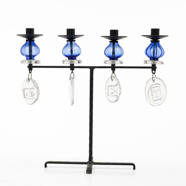 Erik Höglund, a candelabrum, Boda Smide.