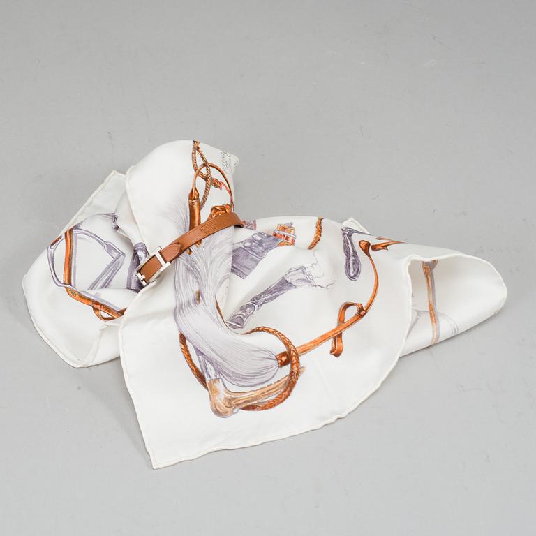 HERMÈS, a scarf and a bracelet.