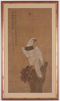 A Chinese painting by an unidentified master, after Song Huizong, late Qing dynasty/early 20th century.