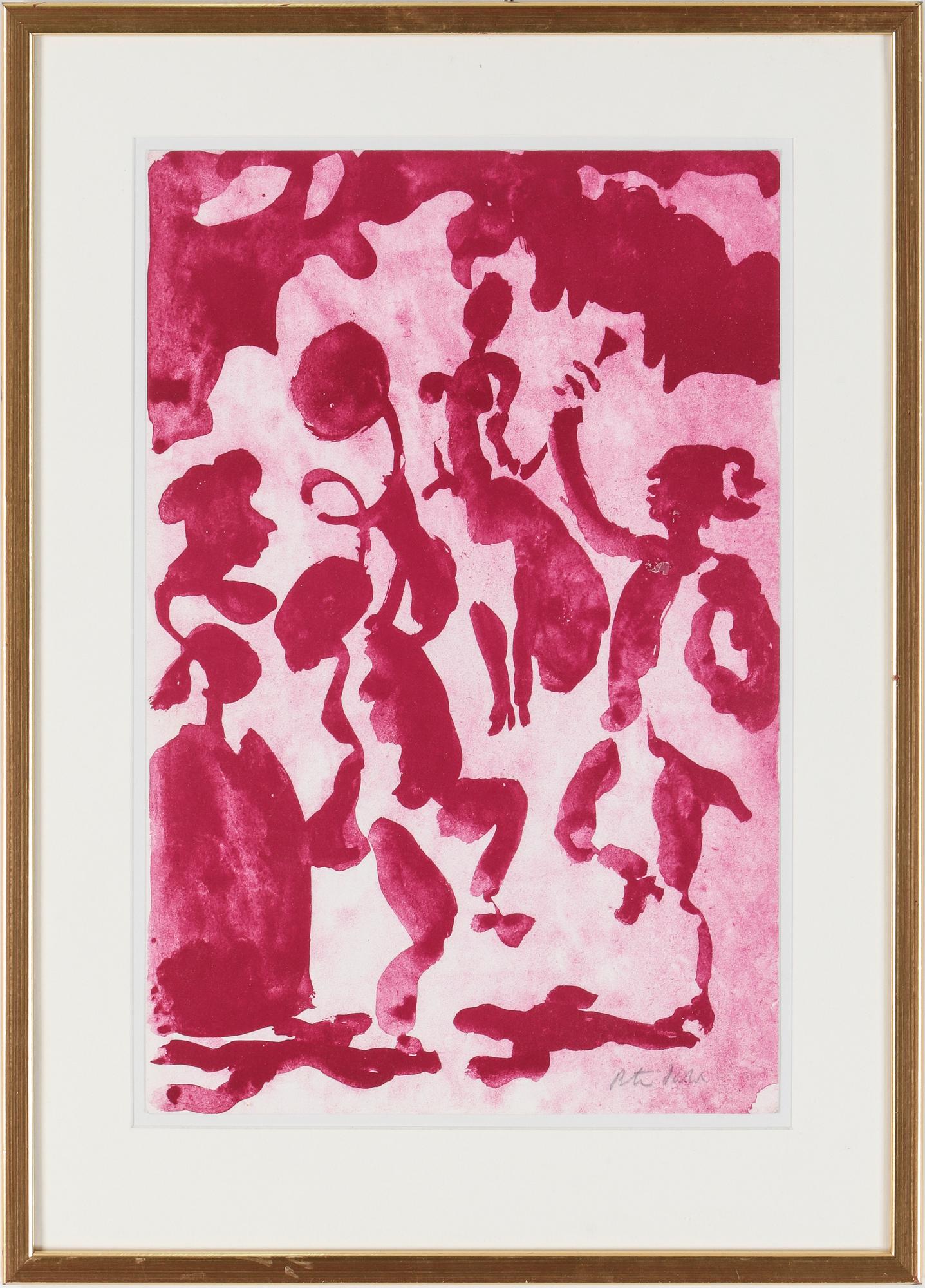 PETER DAHL, färglitografi, signerad.