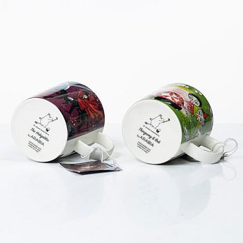 Arabia, 29 Moomin mugs, Finland.