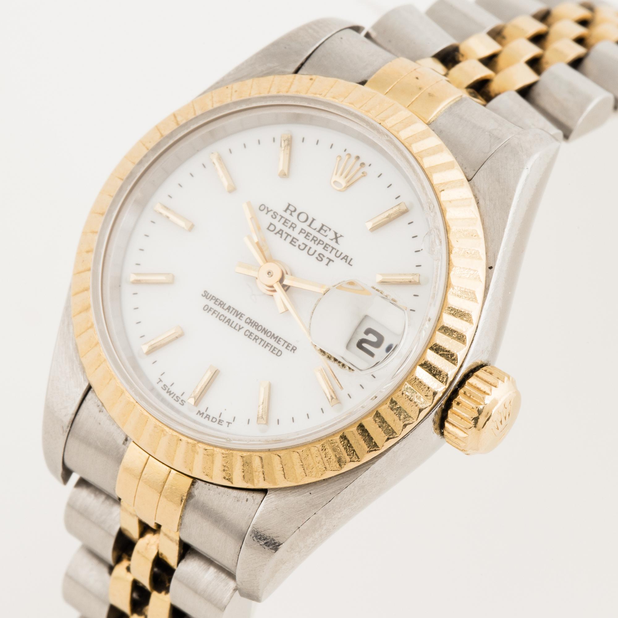 Rolex, Oyster Perpetual, Datejust, Chronometer, wristwatch, 26 mm.