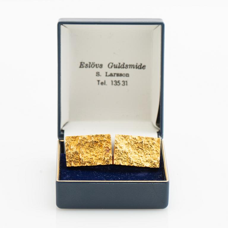 Manschettknappar, ett par, 18K guld.