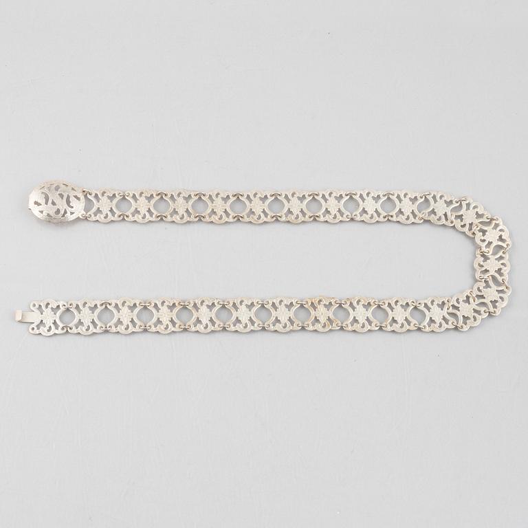 A Chinese Silver Belt, circa 1900.