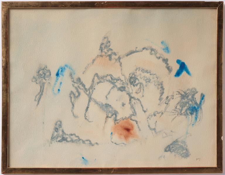 Henri Michaux, "Fond bleu pale".