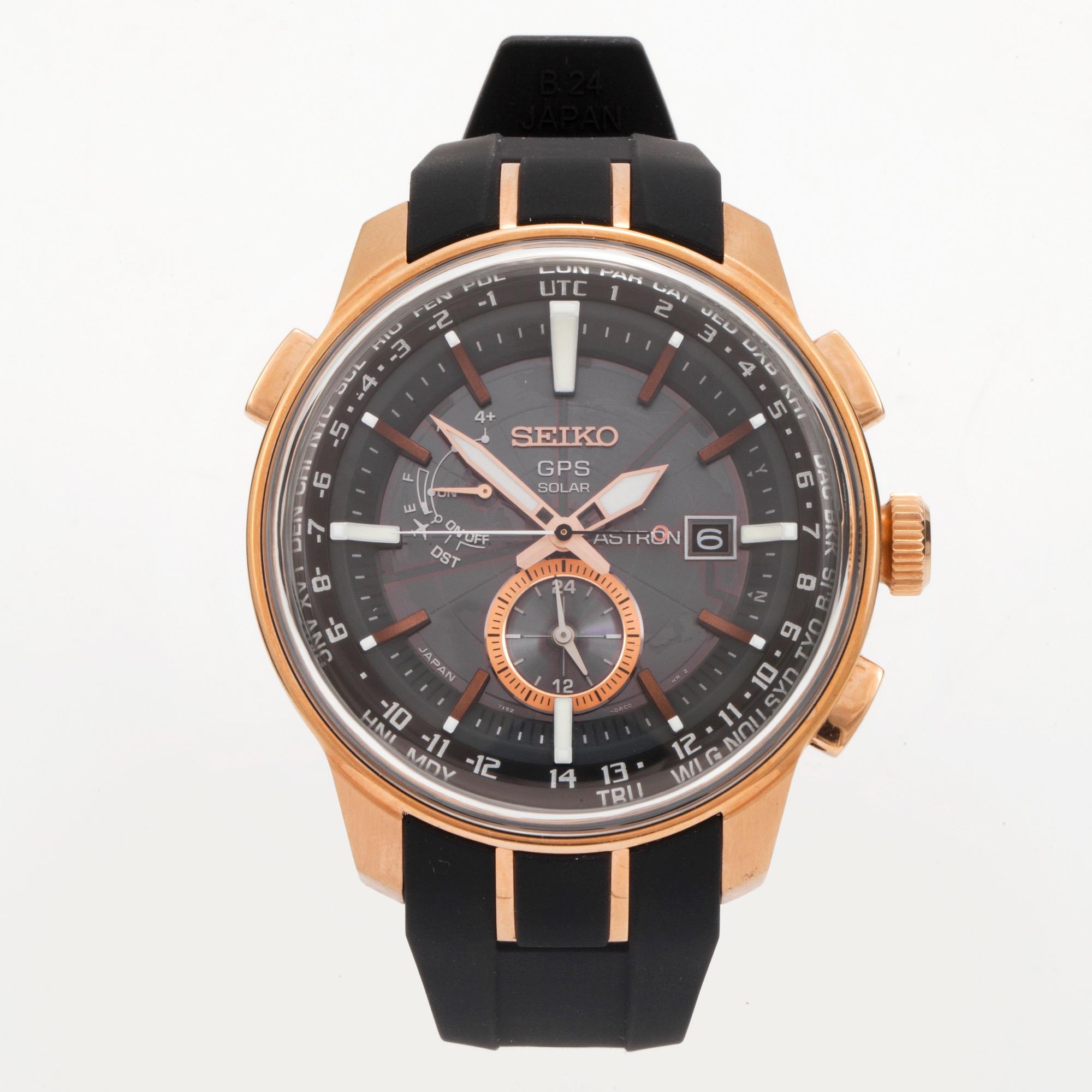 SEIKO, Astron GPS Solar, wristwatch, 48 mm,