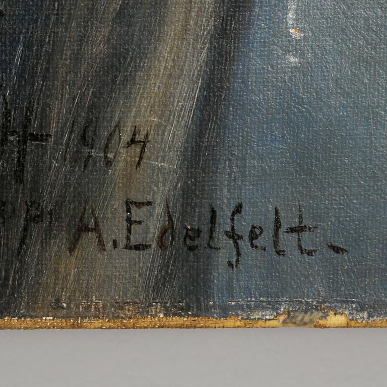 ALBERT EDELFELT, kopia efter, olja på duk. Signerad EH och daterad 1904.