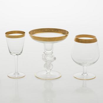 A mid-20th century glass service, 71-pieces.