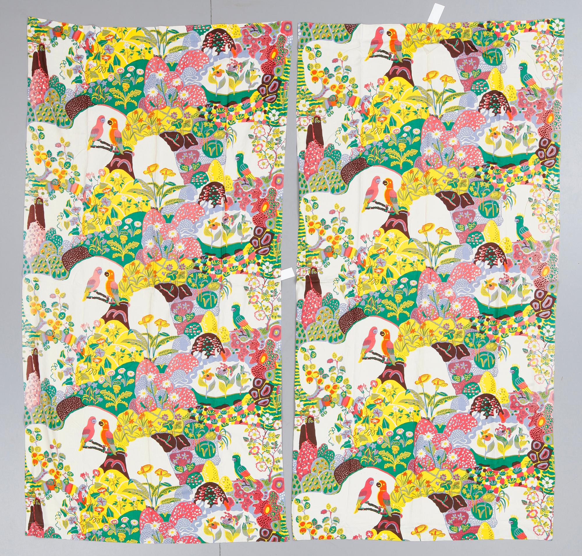 GARDINER, ett par. Linne. "Himalaya", Josef Frank, Firma Svenskt Tenn.