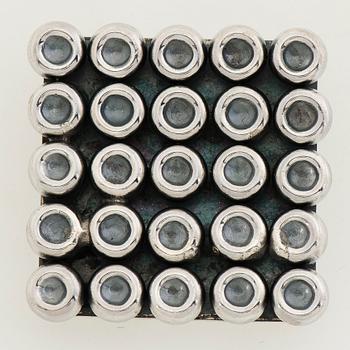 KAIJA AARIKKA, RINTAKORU, "Helmimeri", hopeaa. 1964.