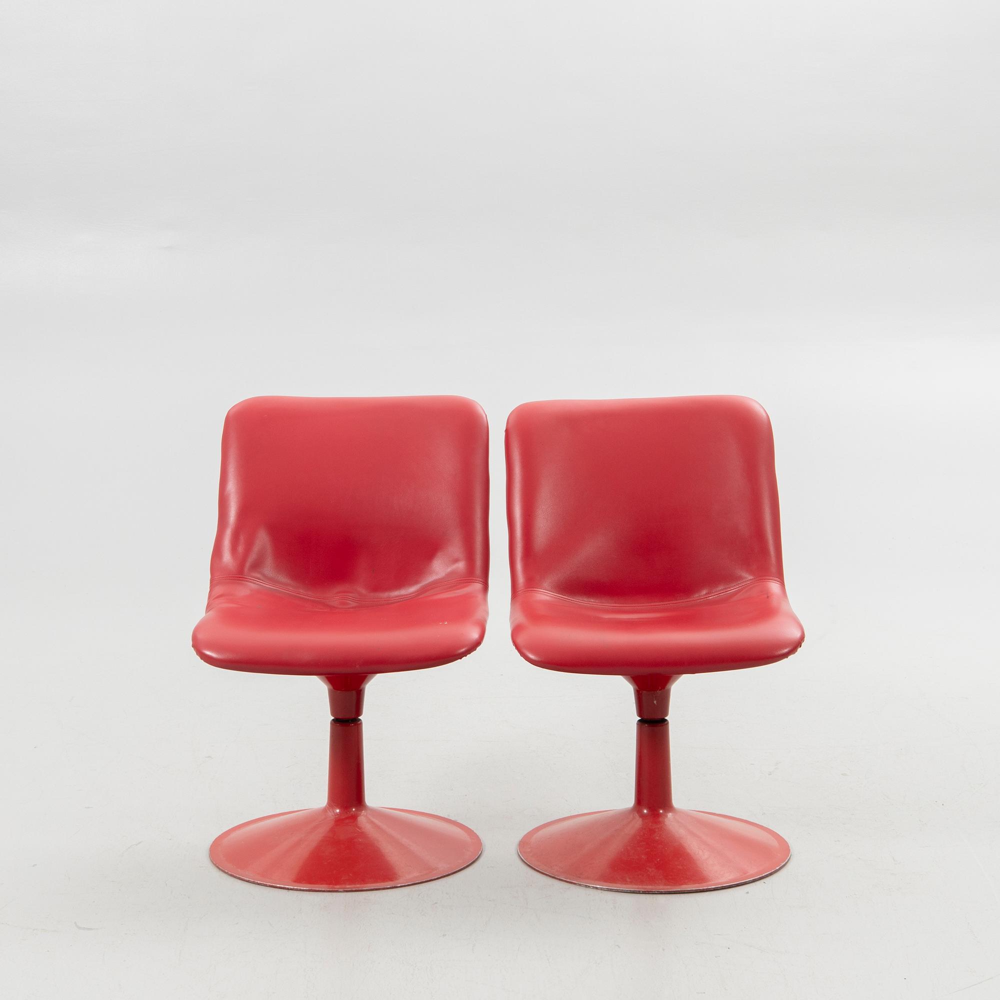 Yrjö Kukkapuro, bord och stolar, 4 st, "Saturnus", Haimi, Finland, 1970-tal.
