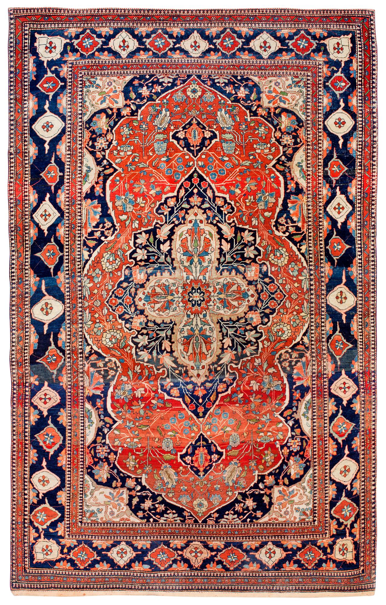 SEMIANTIK KESHAN s.k. Motachem. 209 x 134,5 cm.