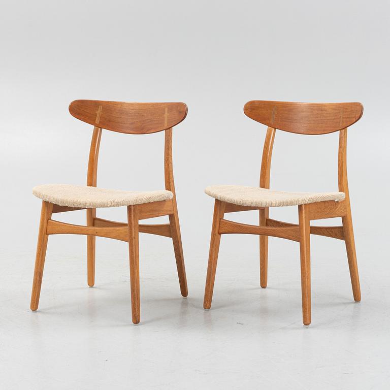 Hans J. Wegner, chairs, 5 pcs, model "CH-30", Carl Hansen & Son, Odense, Denmark.