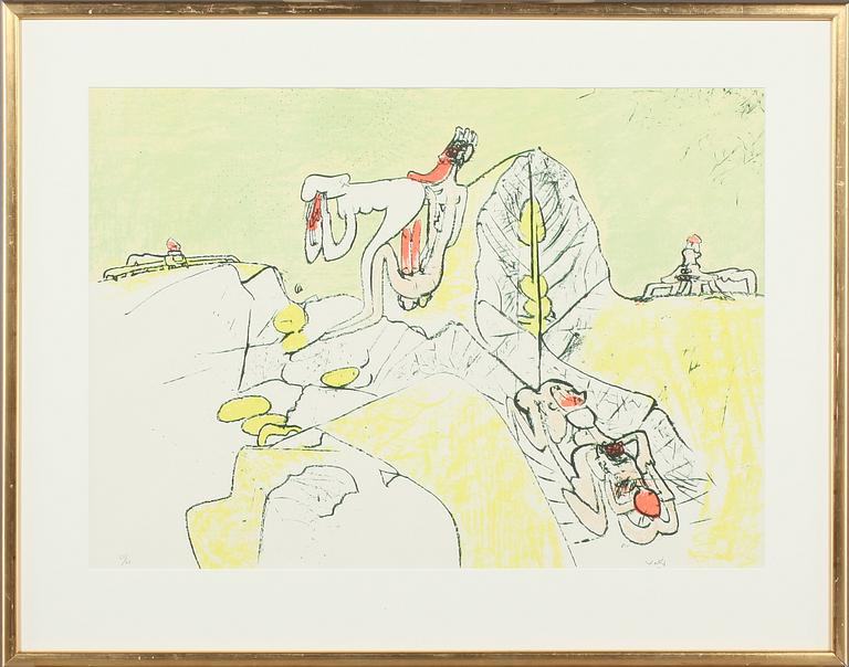 ROBERTO MATTA, färglitografi, signerad och numrerad 23/60.