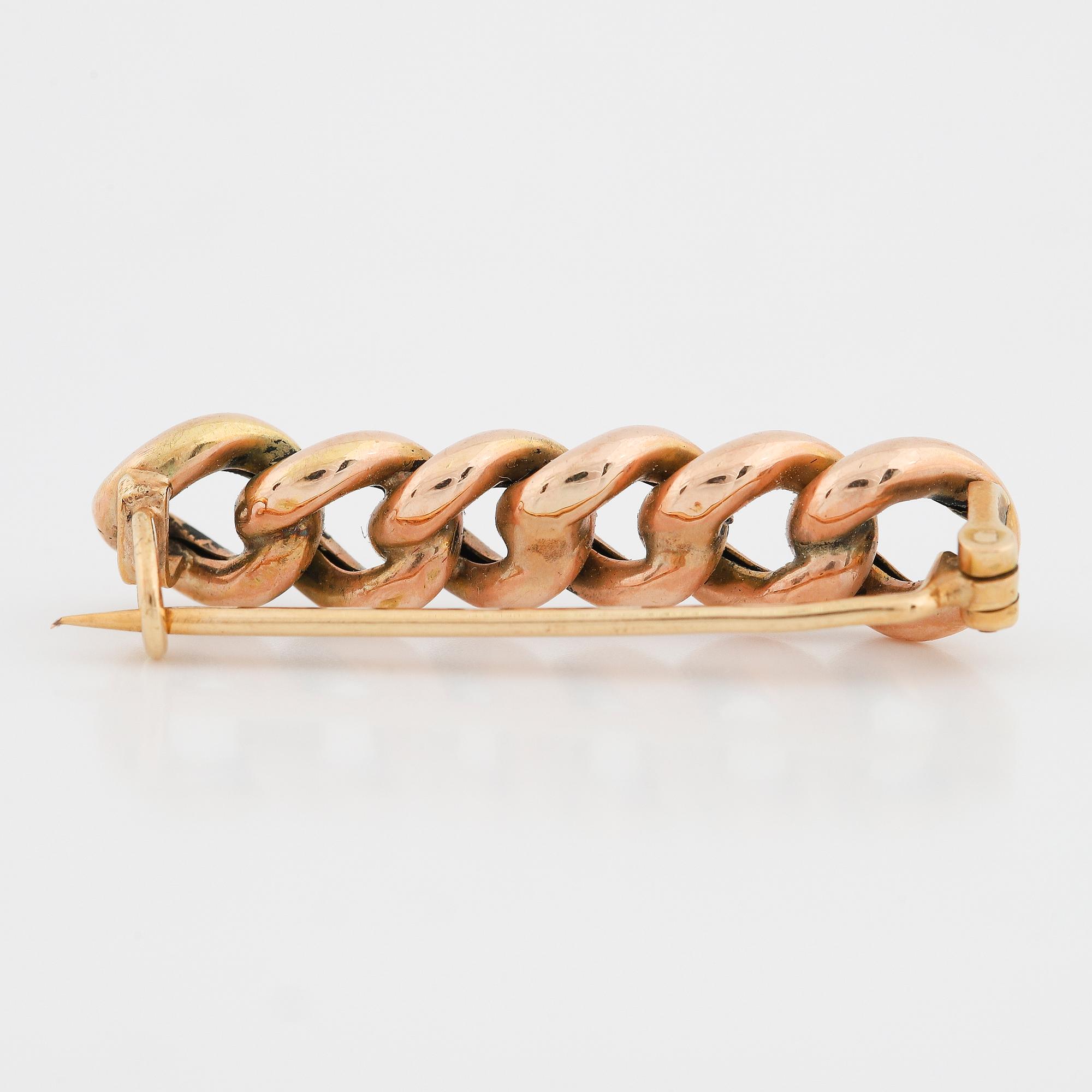 BROSCH, 18K guld.