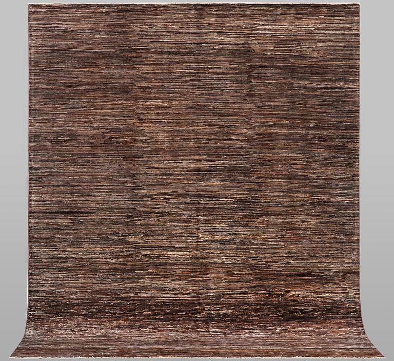A carpet, Gabbeh, c. 292 x 250 cm.