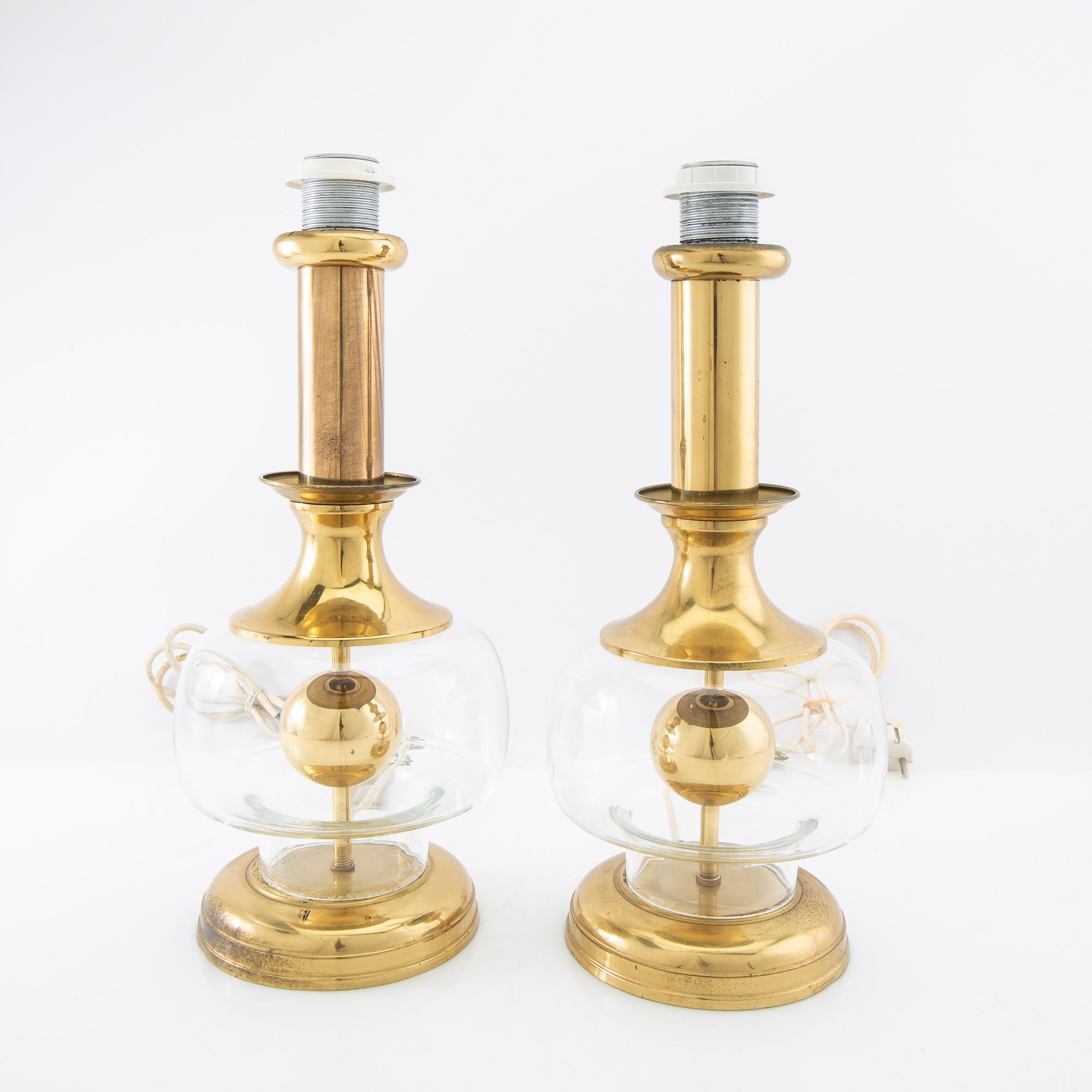 Richard Essig table lamps, a pair, Germany, 1960s.