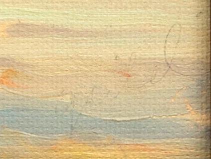 Richard Björklund, olja på pannå signerad och daterad 23 (?) a tergo.