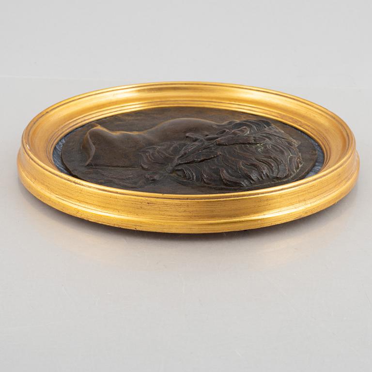 A presumably 19th century bronze medallion of Nero.