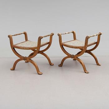 BANKETTER, 1 par, empirestil, 1800-talets andra hälft.