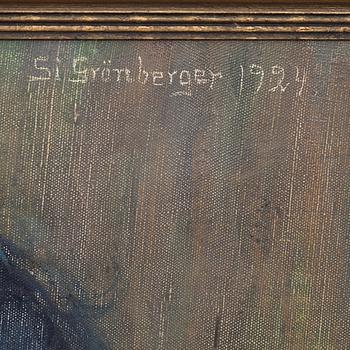 SIGNE GRÖNBERGER, olja på duk, sign o dat- 1924.