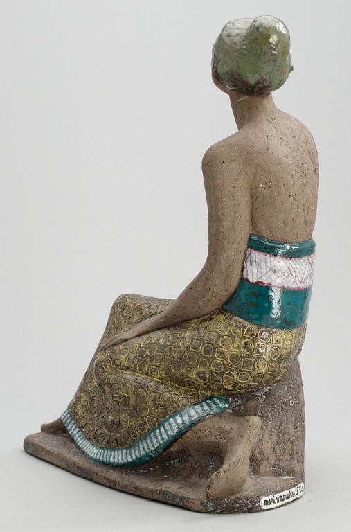 MARI SIMMULSON, skulptur, "Balinesiska", Upsala-Ekeby 1950-tal.