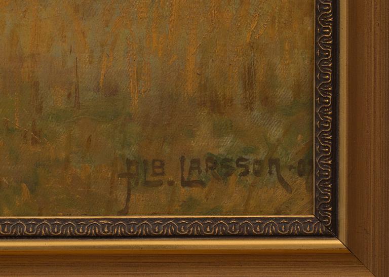ALBERT LARSSON, olja på duk, signerad och daterad 1907.