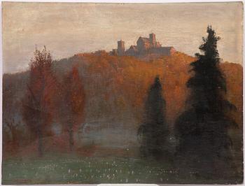 Hermann Hendrich, Landscape with a castle.