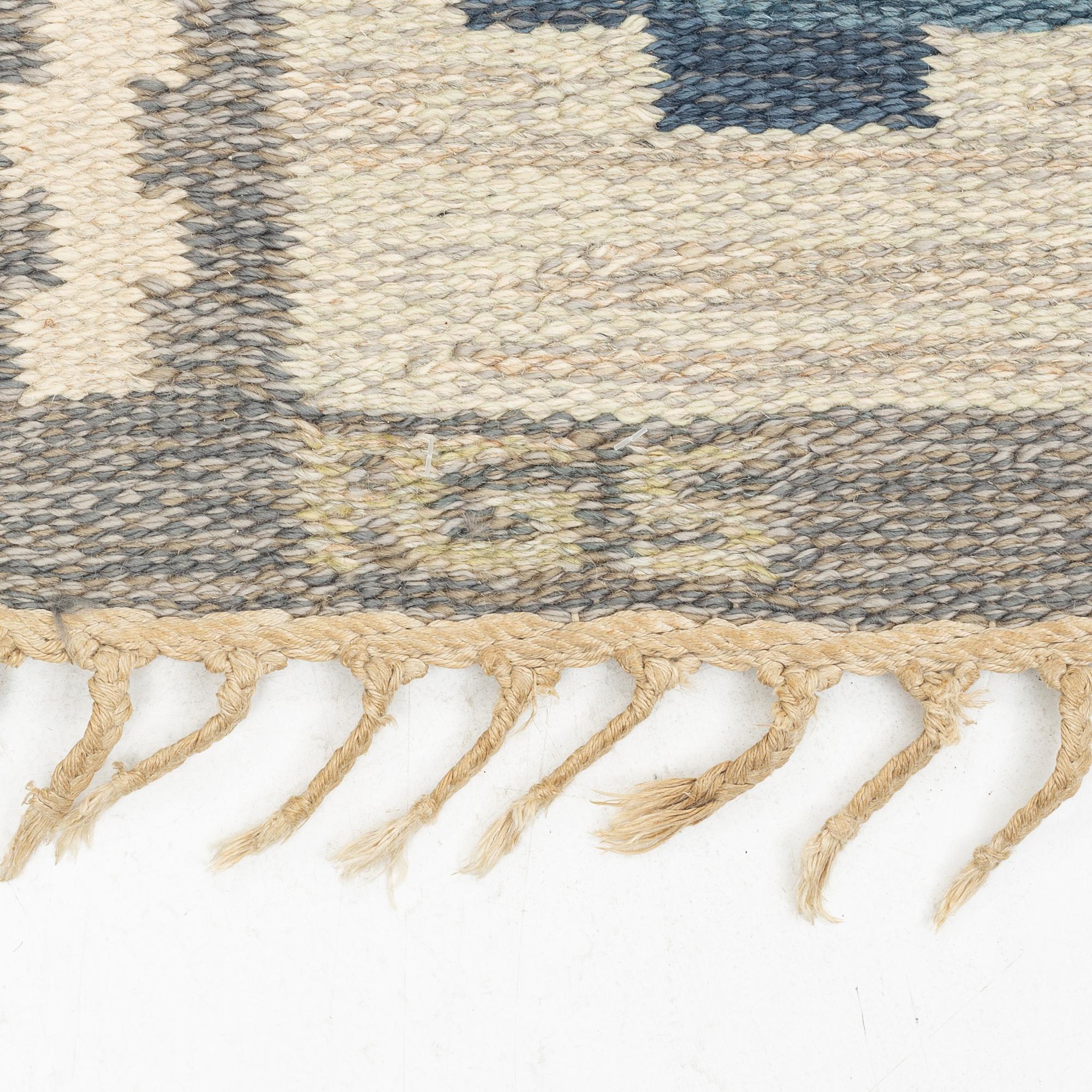 Anna-Greta Sjöqvist, matta, rölakan, ca 253 x 175 cm, signerad AGS.