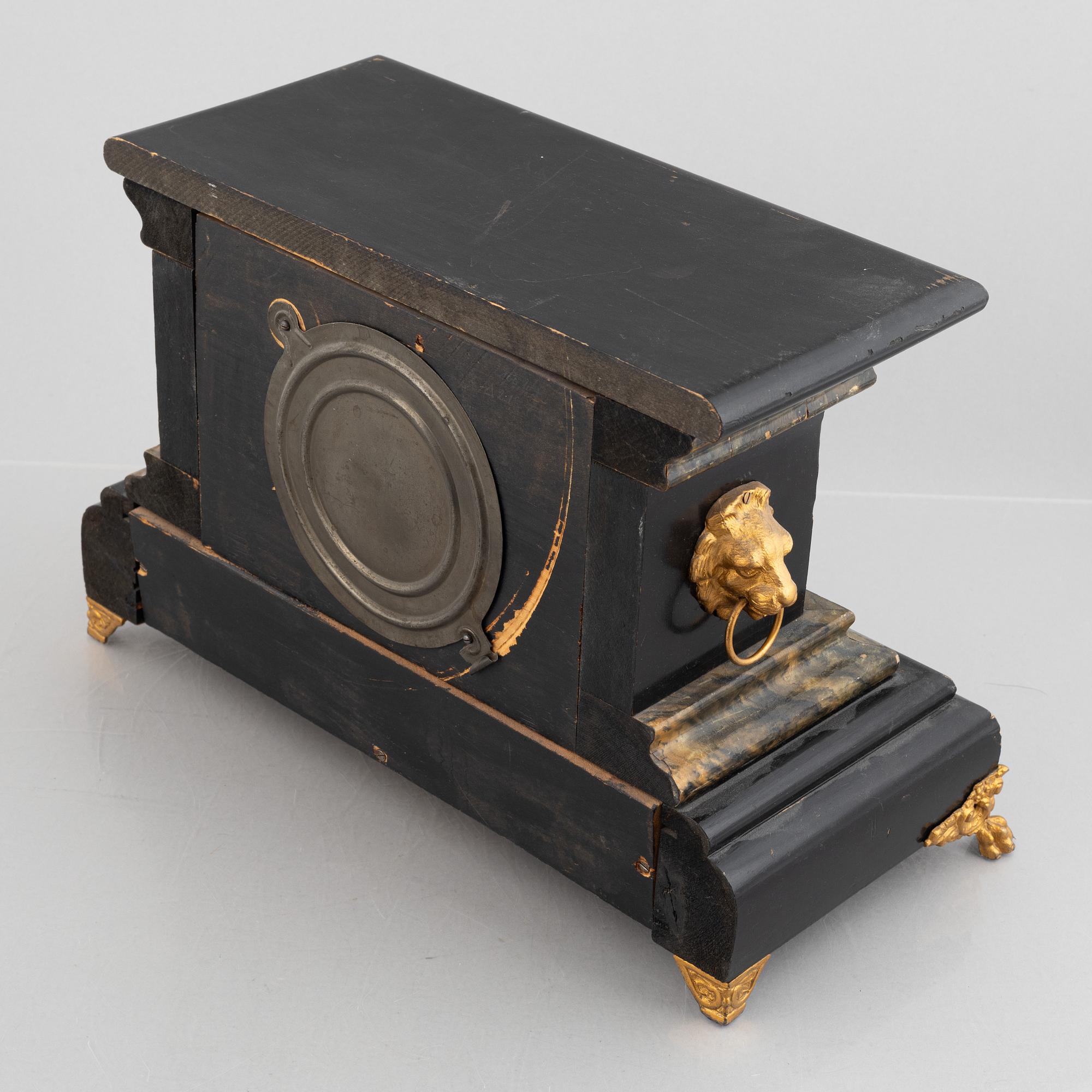 A 'Thor Extra' mantle clock from William L. Gilbert Clock Co , Conn, U ...