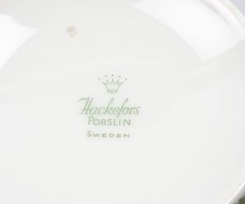 MATSERVIS, 57 delar, porslin, Hackefors.