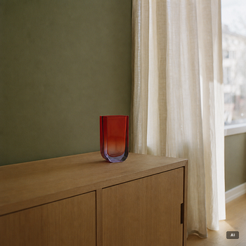 Jiří Šuhájek, vase, glass, Moser, late 20th century.