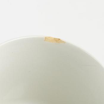 Kaffekoppar med fat, 5 st, "Mia", Rörstrand, 1900-talets andra hälft.