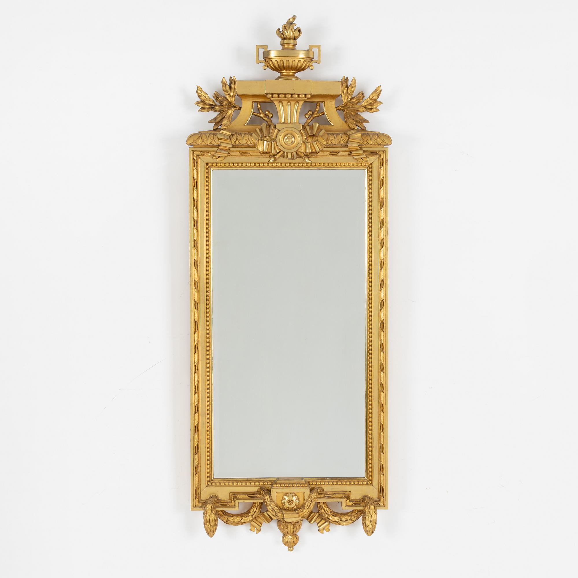 Mirror, Gustavian style, 20th century.