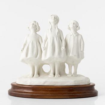 Alice Nordin, figurin, parian, Gustavsberg.