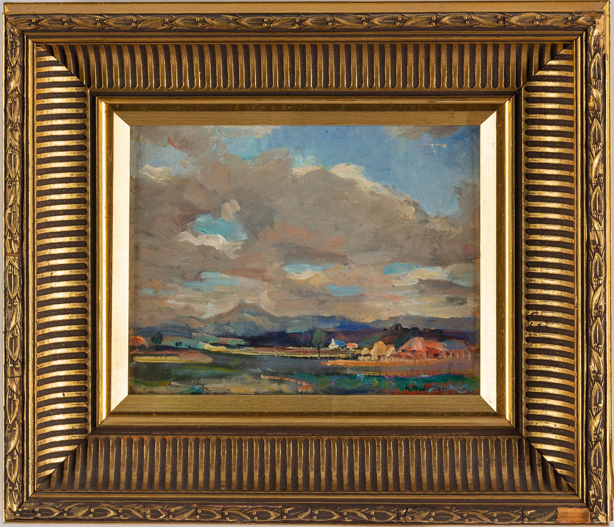 HOMER RANSFORD WATSON, oil on paper-panel, signerad.