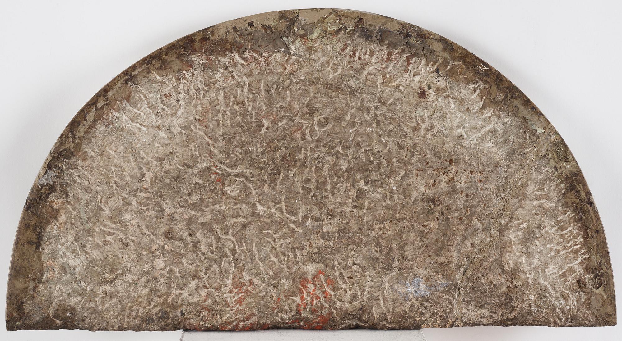 A Gustavian carved giltwood console table, late 18th Century.