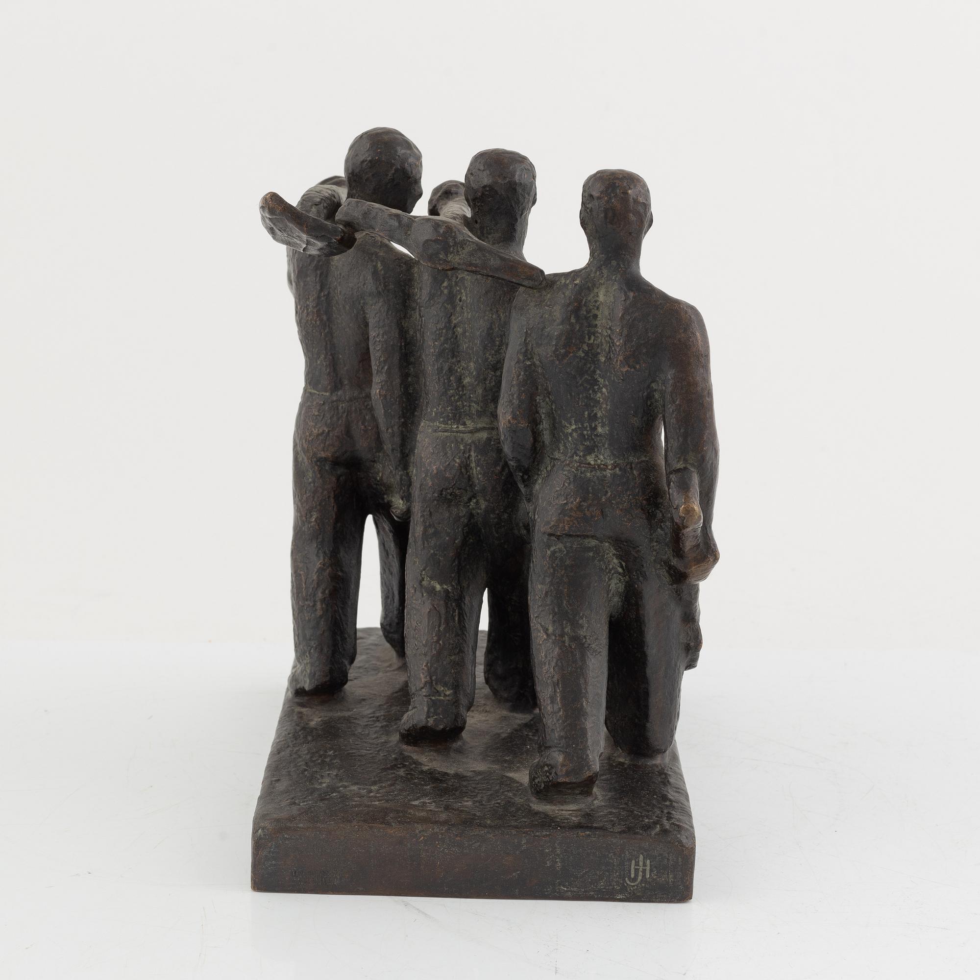 Okänd konstnär, 1900-tal, Tre arbetare.