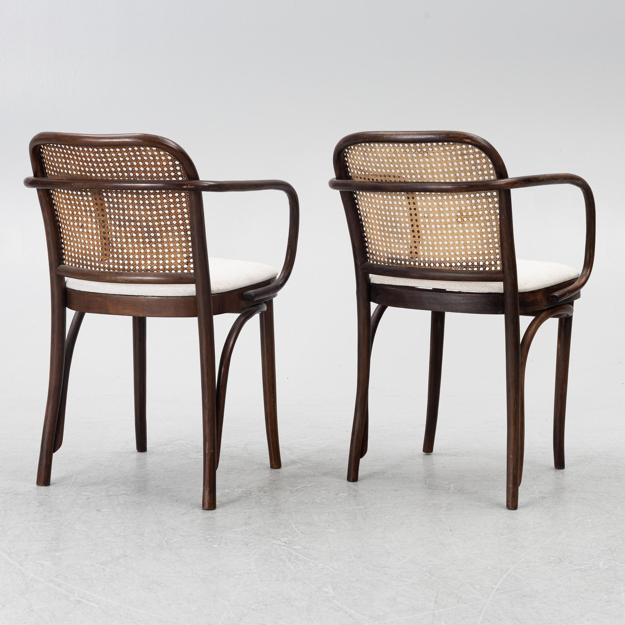 Four armchairs, second half of the 20th century.