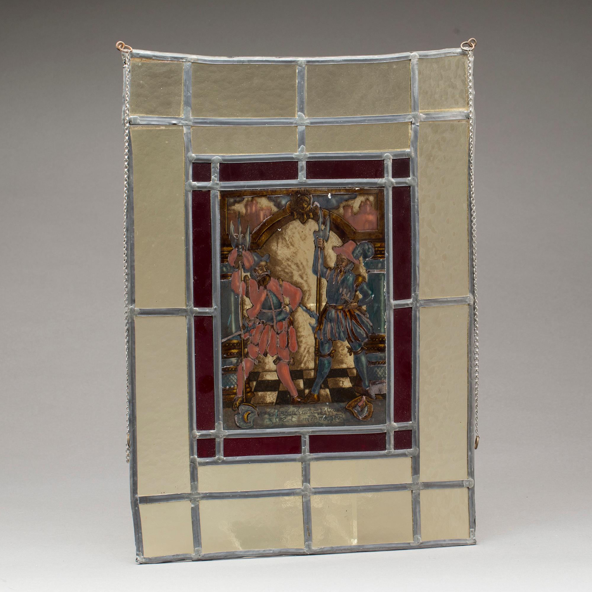 GLASMÅLNING, troligen Danmark, 1900-talets första hälft.