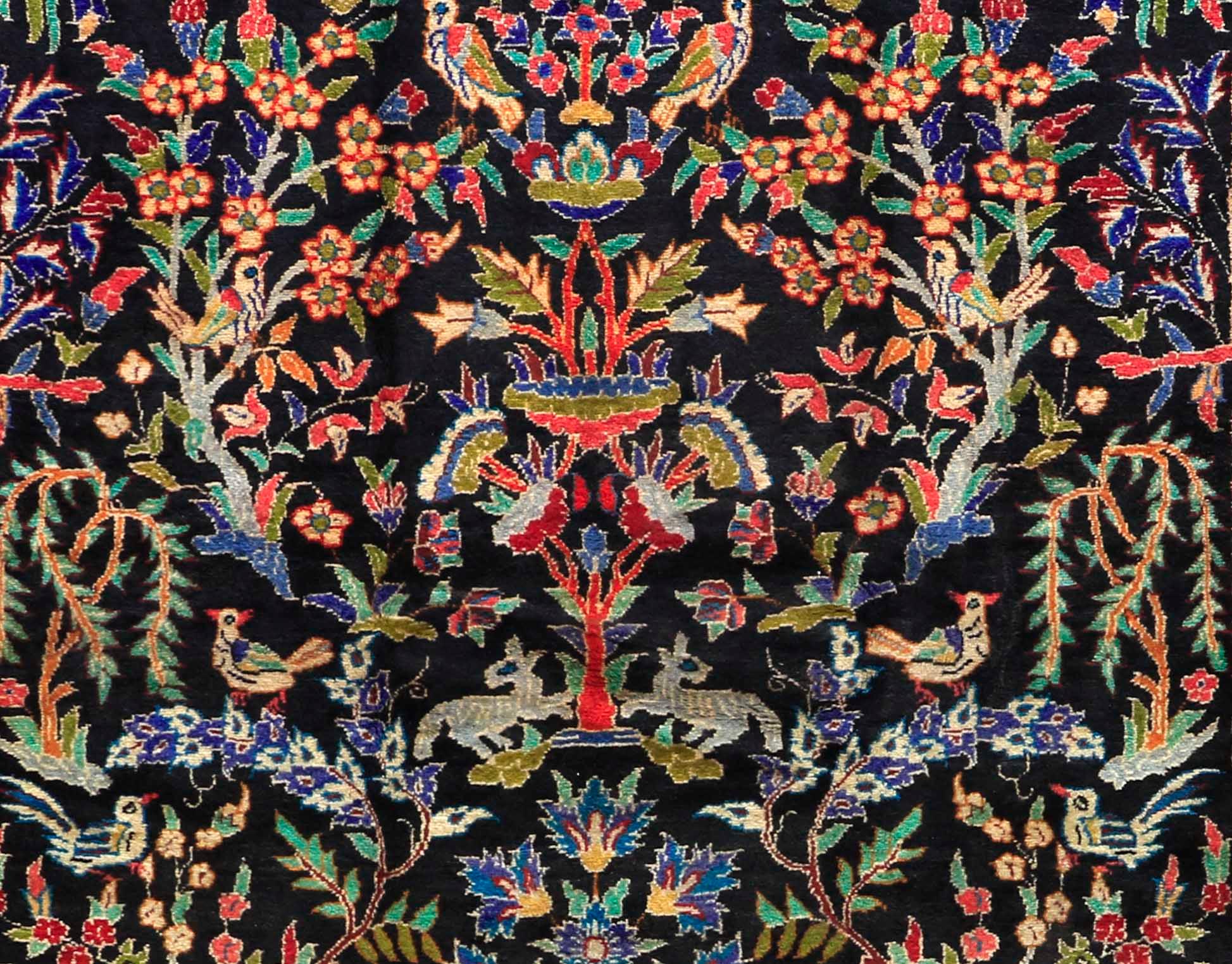 a Figural Fariden carpet (Esfahan area) 307 x 185 cm.