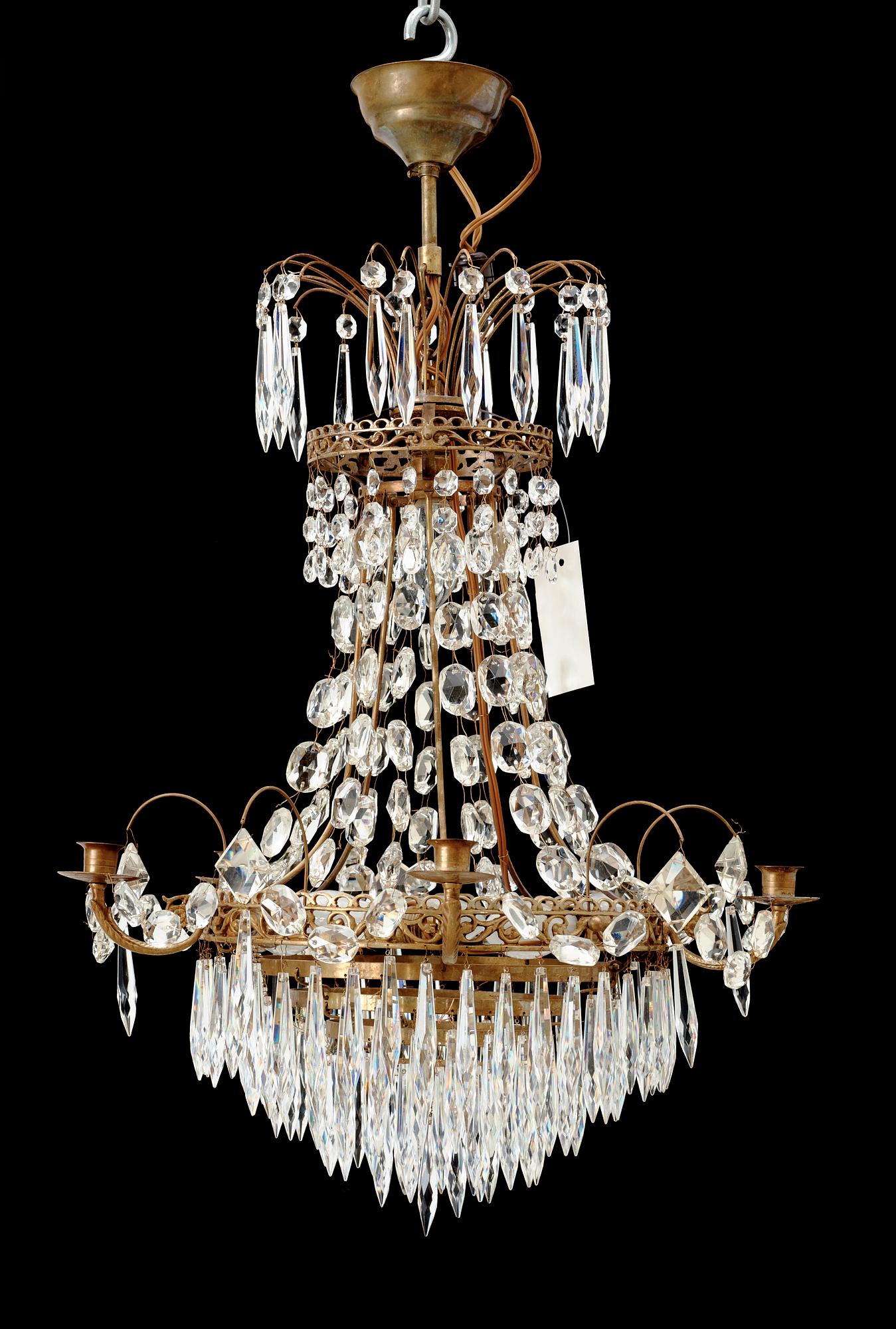 LJUSKRONA, empirstil, 1900-tal. H 55.