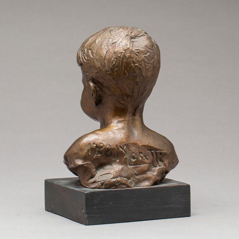 ALESSANDRO MORETTI, signerad och daterad 1938, patinerad brons.