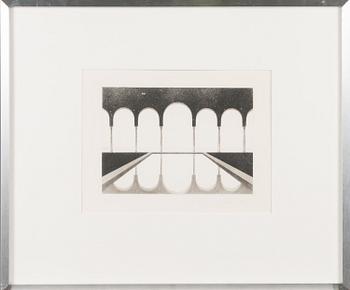 PENTTI LUMIKANGAS, aquatint and dry point, signed and dated 1977, numbered 61/70.