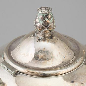 A Cort Hannibal silver teapot, Copenhagen Denmark 1920.