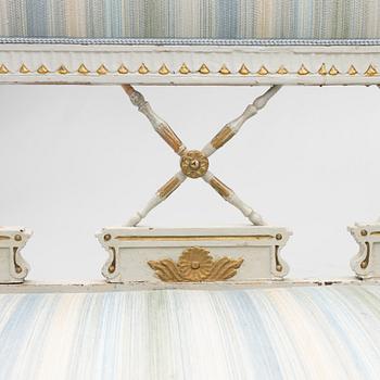 Sofa, late Gustavian, circa 1800.